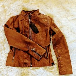 Faux Leather Jacket